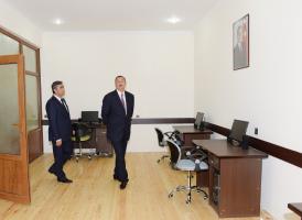 Ilham Aliyev attended the opening of a new office building of the YardimliDistrict branch of the "Yeni Azerbaijan Party"