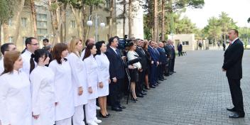 Speech by Ilham Aliyev at the opening Sumgayit city hospital No 1