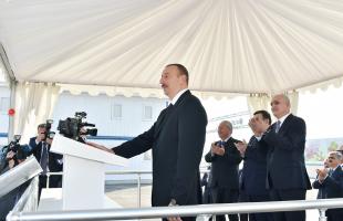 Ilham Aliyev attended a ceremony to lay the foundation of Shamkir Agropark