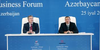 Speech by Ilham Aliyev at the Azerbaijani-Polish Business Forum