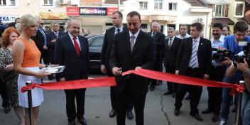 Ilham Aliyev attended the opening of the Azerbaijani Embassy in Serbia