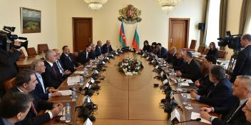 Ilham Aliyev and Bulgarian Prime Minister Boyko Borisov held an expanded meeting