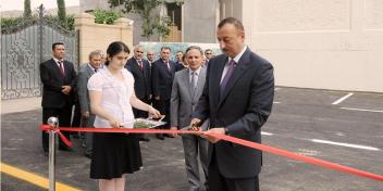 Ilham Aliyev attended the opening ceremony of a new building of the Press Council