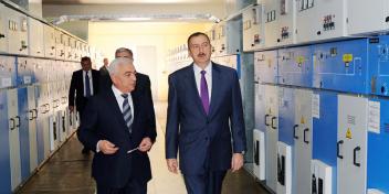 Ilham Aliyev attended the opening ceremony of “Khojasan” substation