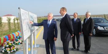 Ilham Aliyev attended the opening of a 29-km Yevlakh-Barda section of the Yevlakh-Khojaly-Lachin highway