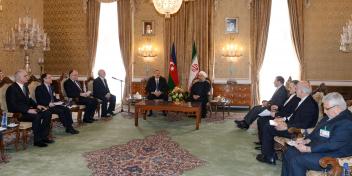 Ilham Aliyev met with President of Iran Hassan Rouhani in an expanded format