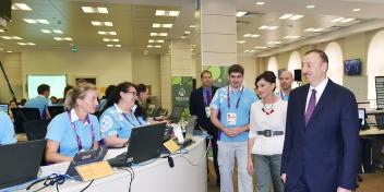 Ilham Aliyev visited the Baku European Games Operation Committee headquarters