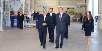 Ilham Aliyev attended the opening ceremony of “Azertokhum” LLC seed-growing company