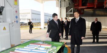 Ilham Aliyev participated at the opening of Ganja Aluminium Plant of DET AL Aluminium LLC