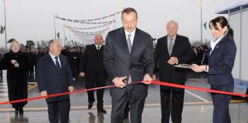 Ilham Aliyev attended a ceremony to open the Gabala International Airport