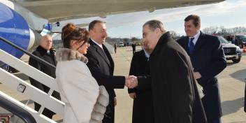 Ilham Aliyev arrived in the Russian Federation on a working visit