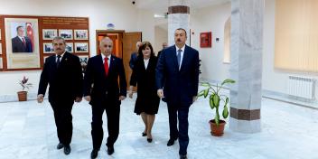 Ilham Aliyev reviewed secondary school No 173 in the Yasamal district of Baku after major overhaul and reconstruction