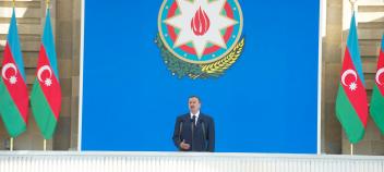 Speech by Ilham Aliyev at the grand military parade in Baku on the occasion of the 93rd anniversary of the Armed Forces