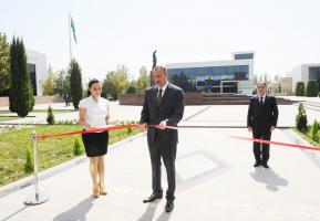 Ilham Aliyev attended the opening a Youth Center in Beylagan