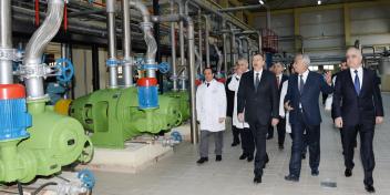 Ilham Aliyev attended the opening of the Azerbaijan factory for the production of paper and cardboard created within the "Azersun Industrial Estate" in Sumgayit