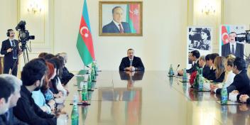 Speech by Ilham Aliyev at the ceremony of presenting the “Person of the Year – 2013” award of the Foundation of National Hero Chingiz Mustafayev and ANS Group