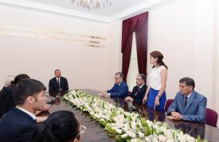 Ilham Aliyev met with young people and public figures at the new Youth Center in Beylagan District