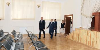 Ilham Aliyev reviewed secondary schools No 135 and 248 in the Binagadi district of Baku after major overhaul and reconstruction