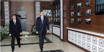 Ilham Aliyev attended the opening of a new office building of the Gabala District Executive Authority