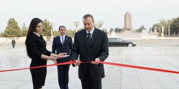 Ilham Aliyev attended the opening of the Museum of Nizami Ganjavi built in Ganja with support from the Heydar Aliyev Foundation