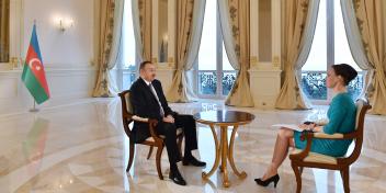 Ilham Aliyev was interviewed by “Russia-24” news channel