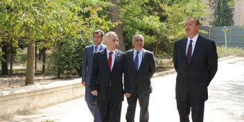 Ilham Aliyev visited an area in the Narimanov district of Baku where the Dada Gorgud Park has been established