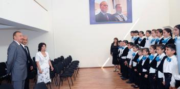 Ilham Aliyev attended the opening of the Children’s Art School in Siyazan