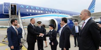 Ilham Aliyev arrived in France on a working visit