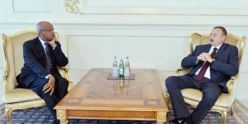 Ilham Aliyev accepted the credentials of the Ambassador of Sudan to Azerbaijan