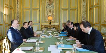 Ilham Aliyev met with President of France François Hollande