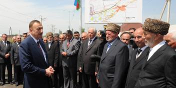 Ilham Aliyev met with the public of Saatli district