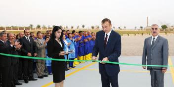 Ilham Aliyev attended the opening ceremony of Gamigaya stone products complex in Nakhchivan