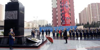 Ilham Aliyev attended a ceremony to pay tribute to the victims of the Khojali tragedy