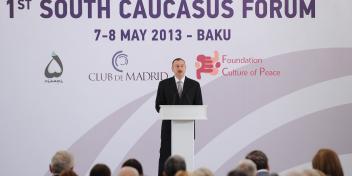 Ilham Aliyev attended the opening ceremony of the First South Caucasus Forum