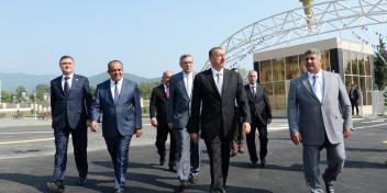 Ilham Aliyev attended the opening of the Olympic Sport Center in Gakh