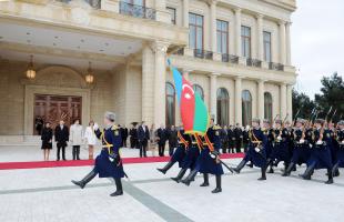 Official welcoming ceremony of President of Georgia Mikheil Saakashvili was held