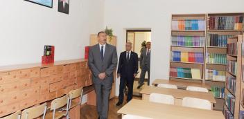 Ilham Aliyev reviewed secondary school No. 121 in Bina District after major repair and reconstruction