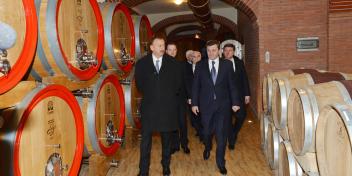 Ilham Aliyev attended the opening of the “Aspi Winery” grape processing factory of “Aspi-Agro LLC”