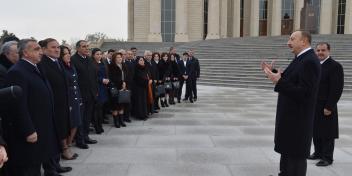 Speech by Ilham Aliyev at the opening of the Heydar Aliyev Park Complex and the Heydar Aliyev Center in Ganja