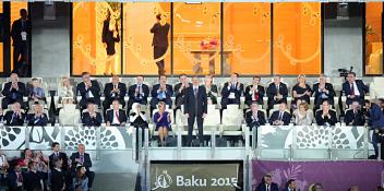 Ilham Aliyev declared the "Baku-2015" First European Games open