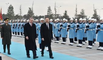 Official welcoming ceremony for President Ilham Aliyev was held in Ankara