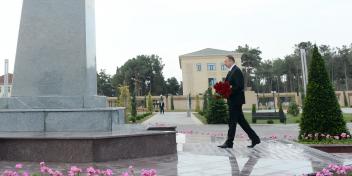 Ilham Aliyev arrived in Neftchala District on a visit