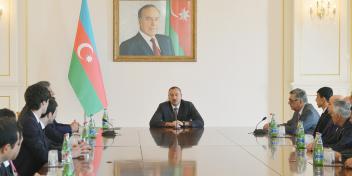 Ilham Aliyev received members of the national team who participated in the 2nd Summer Youth Olympic Games in Nanjing