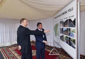 Ilham Aliyev attended the opening of Degadi-Palikash highway in Astara