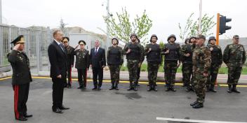 Ilham Aliyev reviewed the security system of the Mingachevir water reservoir