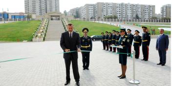 İlham Əliyev Dövlət Sərhəd Xidməti Akademiyasının açılış mərasimində iştirak etmişdir