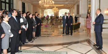 Speech by Ilham Aliyev at the opening of the five-star Four Seasons Hotel in Baku