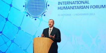 Speech by Ilham Aliyev at the opening of the Third Baku International Humanitarian Forum