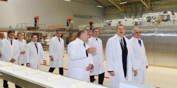 Visit of Ilham Aliyev to Sumgayit