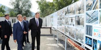 Ilham Aliyev reviewed progress of construction of the Gabala congress center